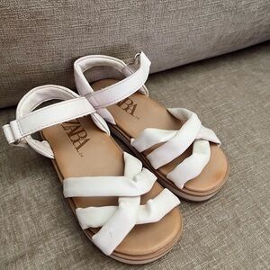 Zara Kids White Sandals